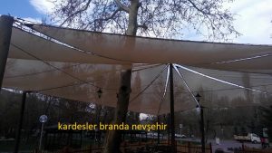 Aksaray kılıçarslan parkı germe tente