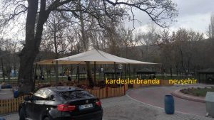 Aksaray kılıçarslan parkı germe tente