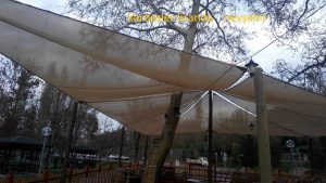 Aksaray kılıçarslan parkı germe tente
